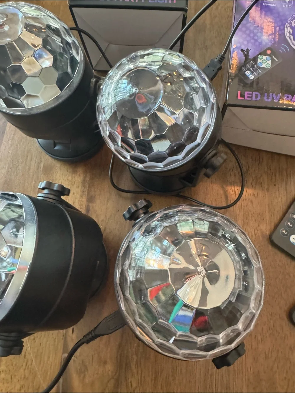 Party Light Multi-Pack - Crystal Disco Ball Projectors
